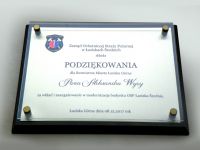 Podziekowanie dla burmistrza Łazisk Górnych